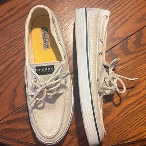 Sorry top-sider shoes with clear sparkly sequence all over women’s 11